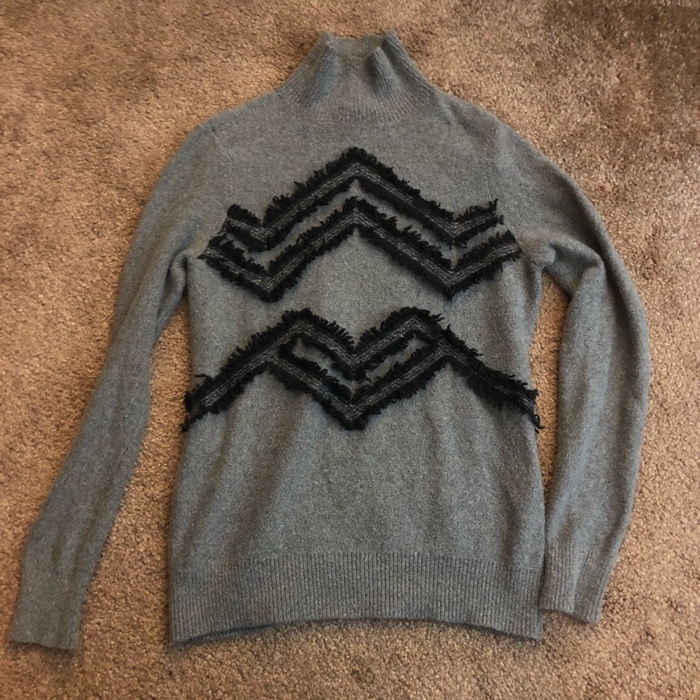 Loft embellished turtleneck sweater